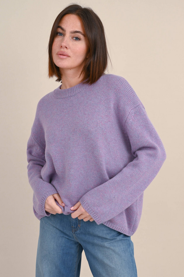 Lisa Yang Cashmere Pullover LOU in Lila meliert