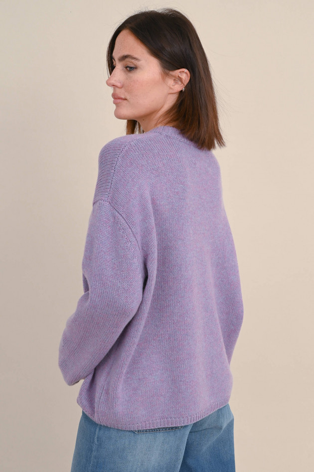 Lisa Yang Cashmere Pullover LOU in Lila meliert