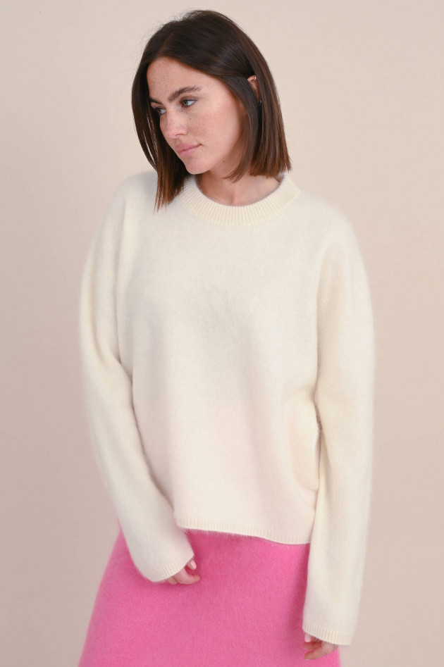 Lisa Yang Brushed Cashmere Pullover NATALIA in Creme