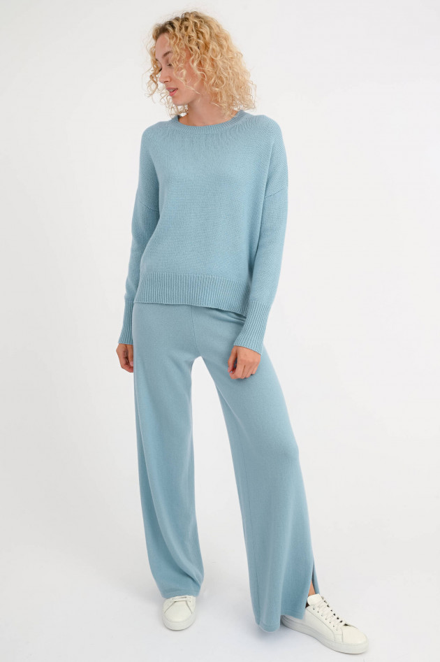 Lisa Yang Cashmere Pullover MILA in Powder Blue
