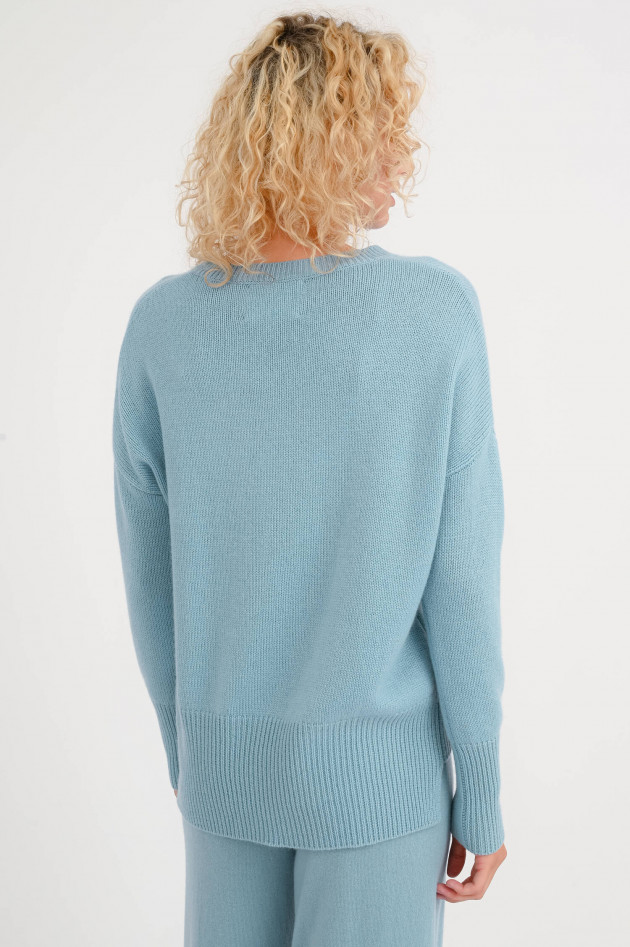 Lisa Yang Cashmere Pullover MILA in Powder Blue