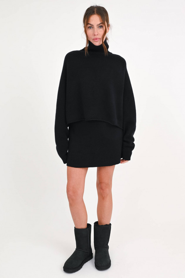 Lisa Yang Cropped Cashmere-Rolli CATHIE in Schwarz