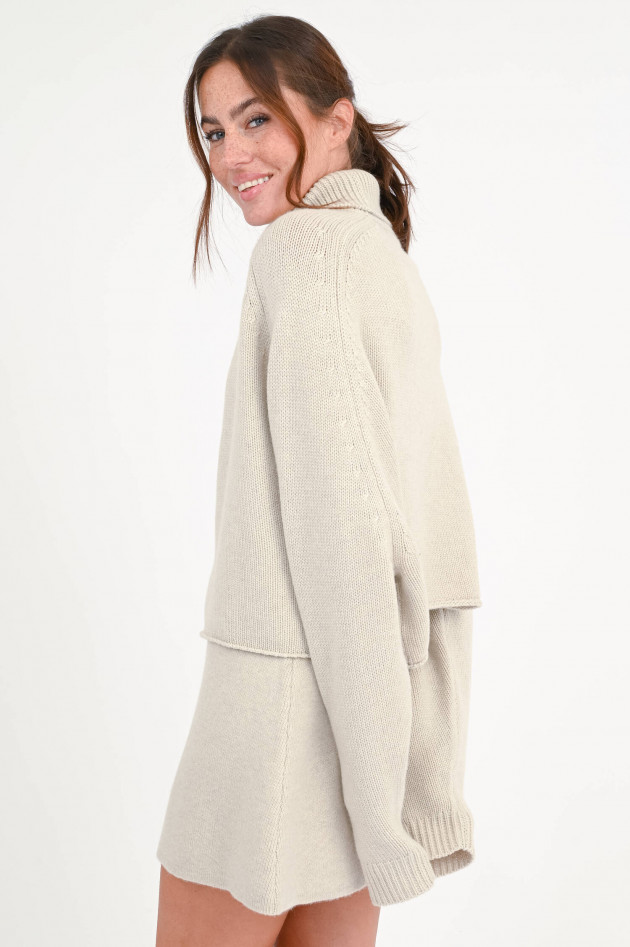Lisa Yang Cropped Cashmere-Rollkragen CATHIE in Beige