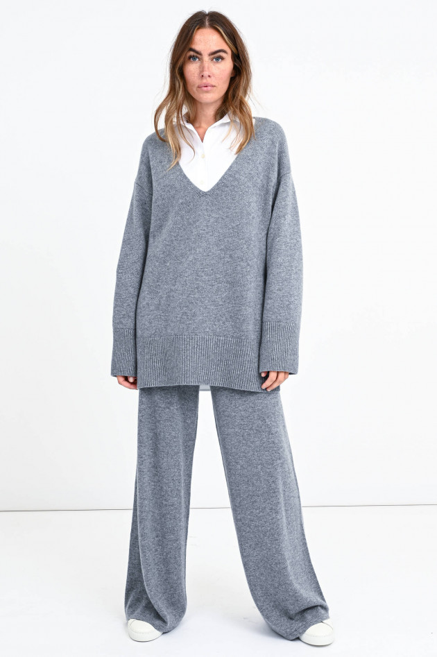 Lisa Yang Oversized Kaschmir-Pullover in Grau