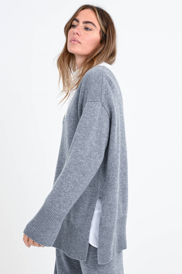 Lisa Yang Oversized Kaschmir-Pullover in Grau