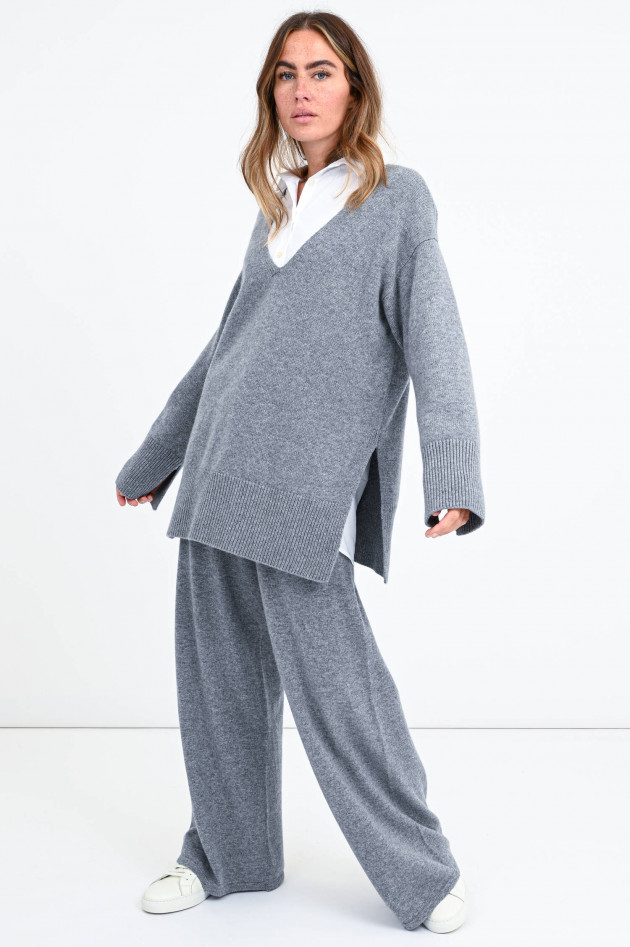 Lisa Yang Oversized Kaschmir-Pullover in Grau