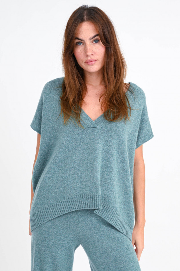 Lisa Yang Oversized Pullunder LINN aus Cashmere in Jade