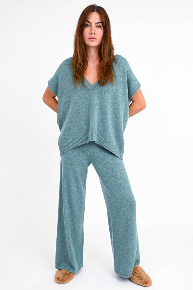 Lisa Yang Oversized Pullunder LINN aus Cashmere in Jade