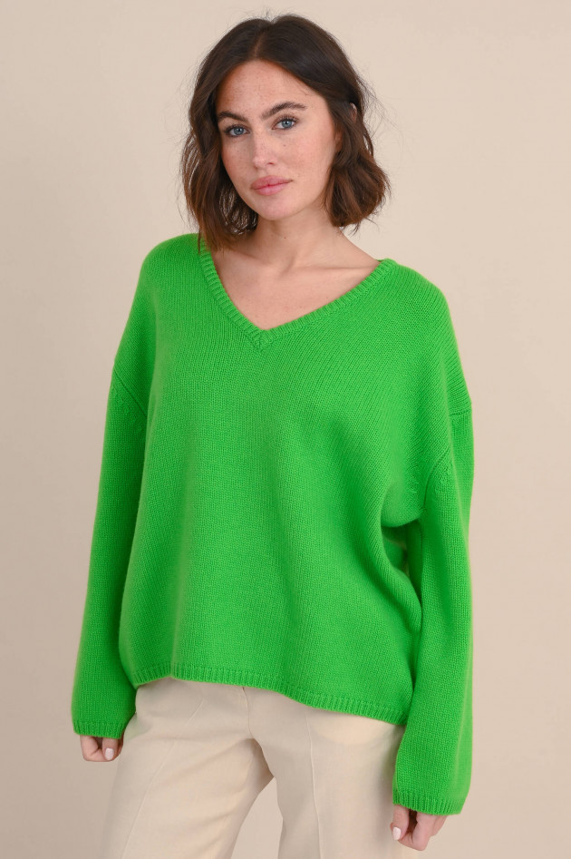 Lisa Yang Cashmere Sweater MONA in Grün