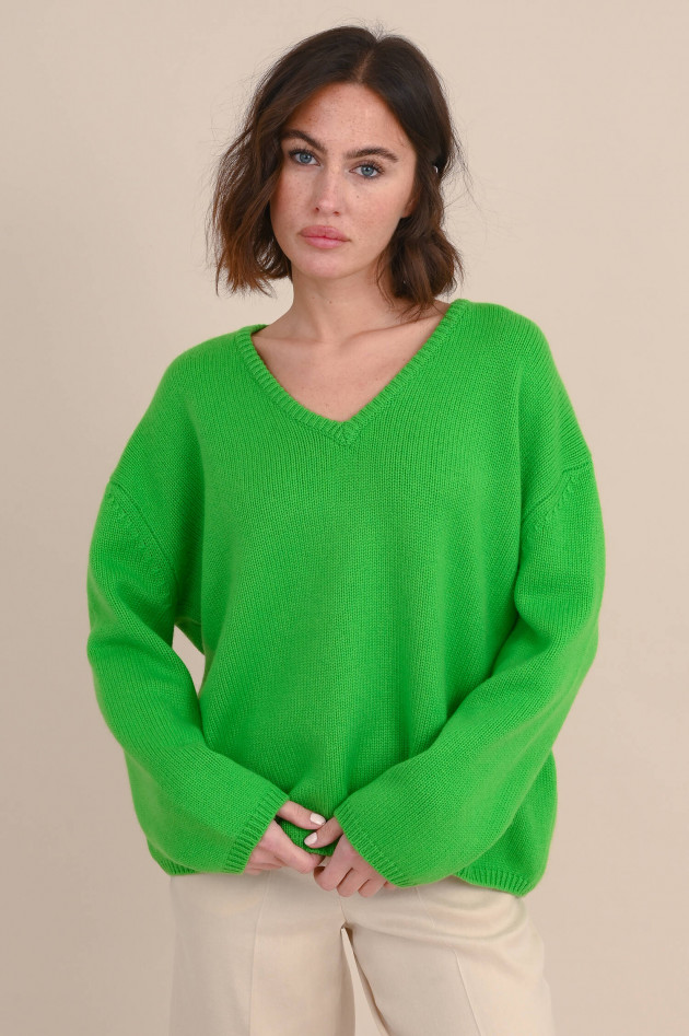 Lisa Yang Cashmere Sweater MONA in Grün