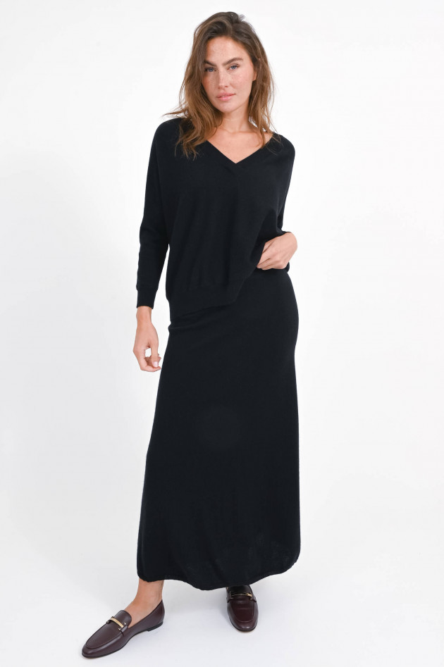 Lisa Yang Cashmere-Mix Rock DOLLY in Schwarz
