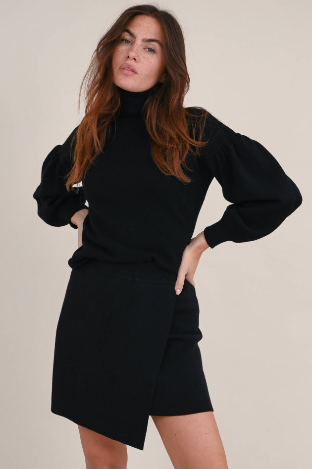 Lisa Yang Cashmere Strickrock JOSETTE in Schwarz