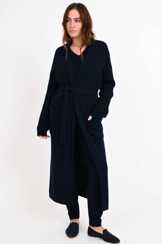 Lisa Yang Maxi-Cardigan ELEANOR aus Cashmere in Navy