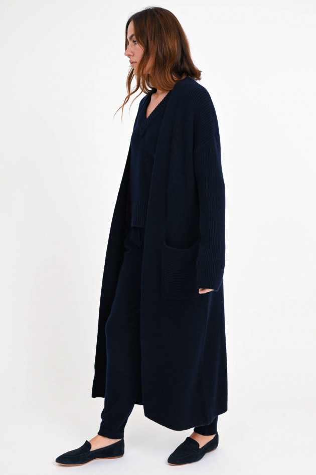 Lisa Yang Maxi-Cardigan ELEANOR aus Cashmere in Navy