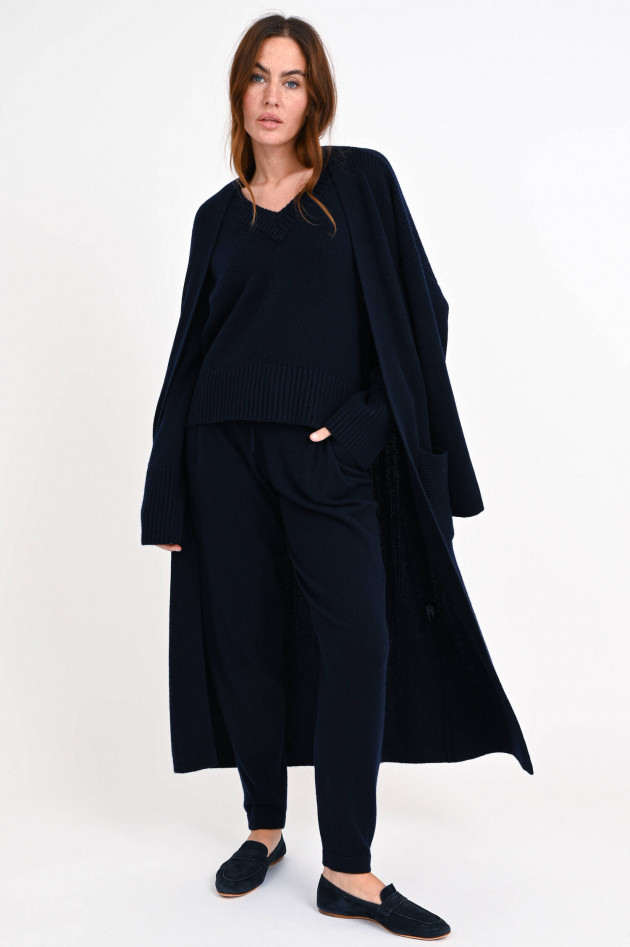 Lisa Yang Maxi-Cardigan ELEANOR aus Cashmere in Navy