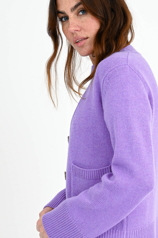 Lisa Yang Strickweste DANNI aus Cashmere in Lavender