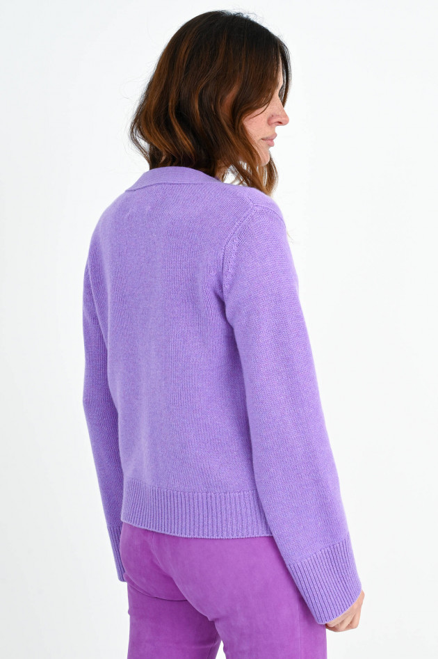 Lisa Yang Strickweste DANNI aus Cashmere in Lavender