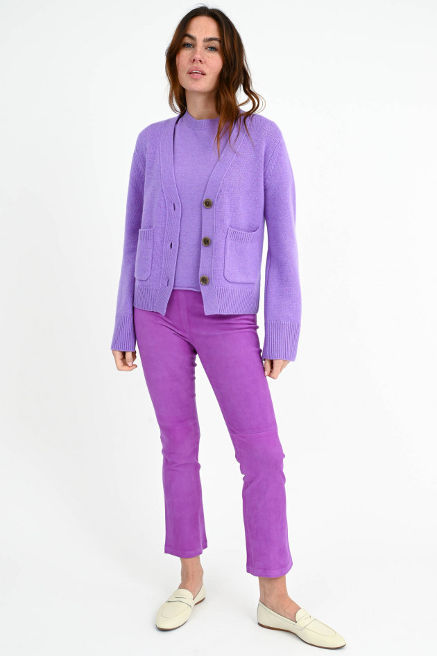 Lisa Yang Strickweste DANNI aus Cashmere in Lavender