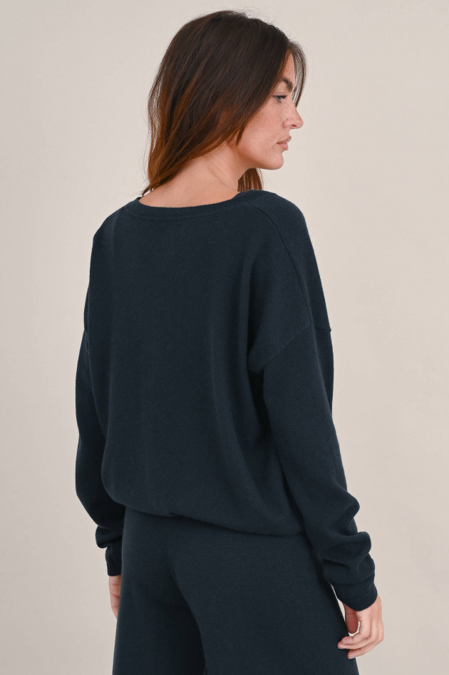 Lisa Yang Cashmere Strickjacke ABBY in Anthrazit