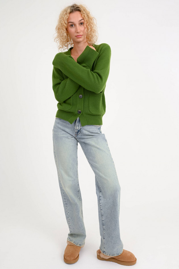 Lisa Yang Cashmere Cardigan DANNI in Matcha