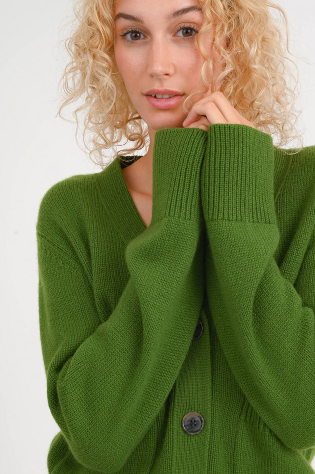 Lisa Yang Cashmere Cardigan DANNI in Matcha