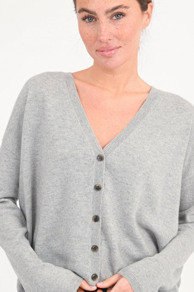 Lisa Yang Cardigan ABBY in Hellgrau