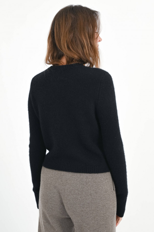 Lisa Yang Seiden-Cashmere-Cardigan FELICIA in Schwarz