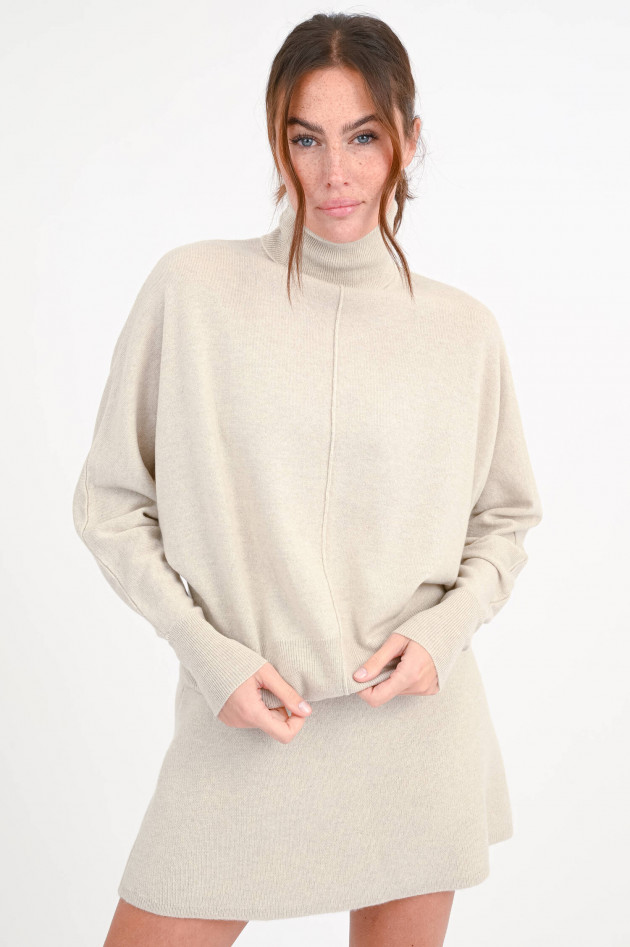 Lisa Yang  Rollkragenpullover in Schwarz
