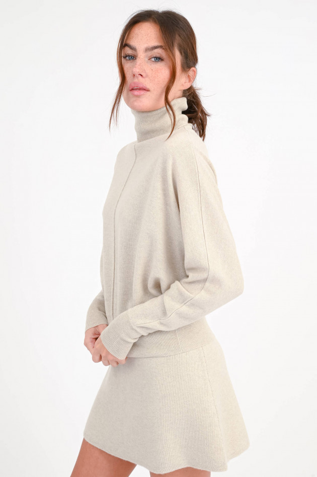 Lisa Yang  Rollkragenpullover in Schwarz