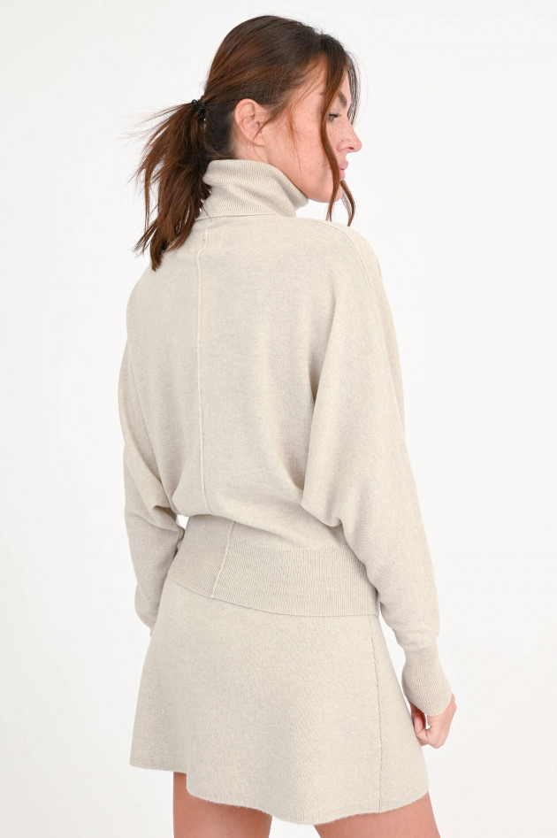 Lisa Yang  Rollkragenpullover in Schwarz