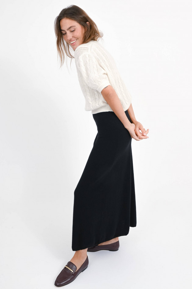 Lisa Yang Zopfstrick-Cashmere-Pullover KENZIE in Creme