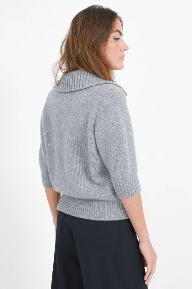 Lisa Yang Cashmere-Seiden-Pullover LAILAI in Grau