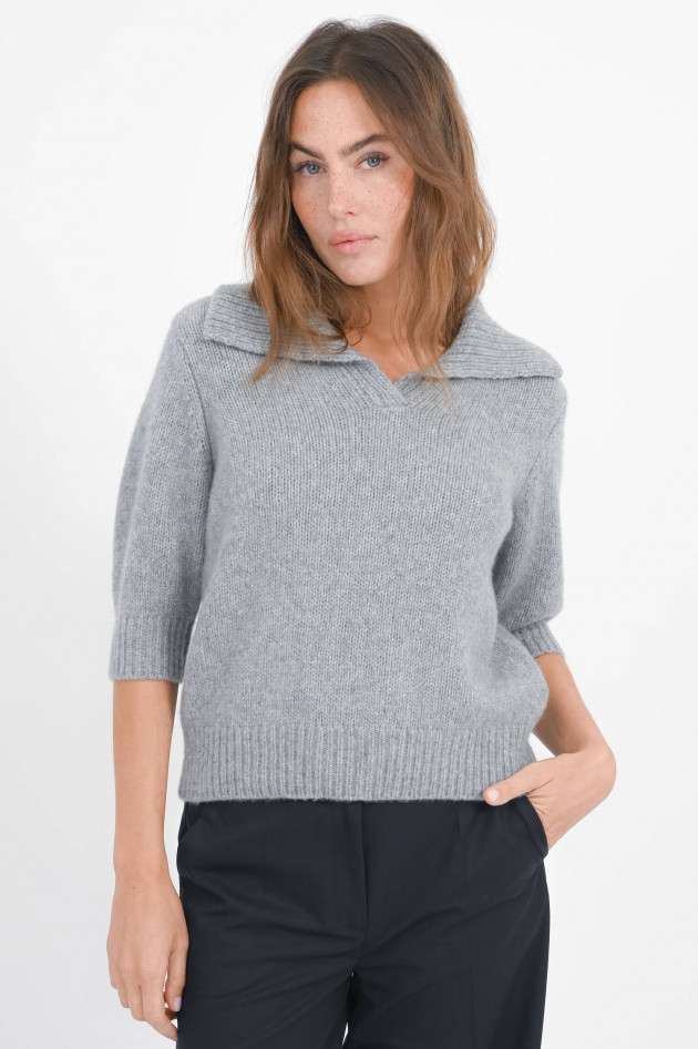 Lisa Yang Cashmere-Seiden-Pullover LAILAI in Grau