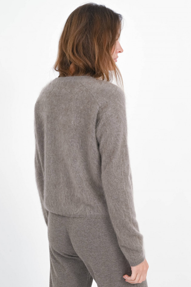 Lisa Yang Brushed Cashmere-Pullover LEXIA in Truffle