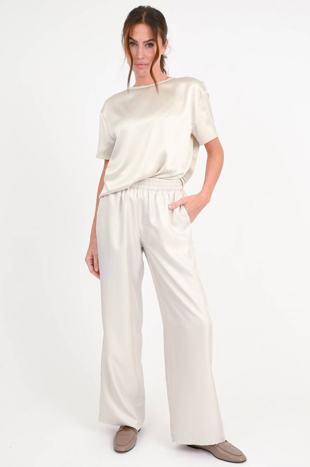 Lisa Yang Seidenshirt in Champagne