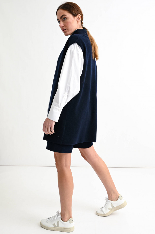 Lisa Yang Cashmere Strickweste EVIE in Navy