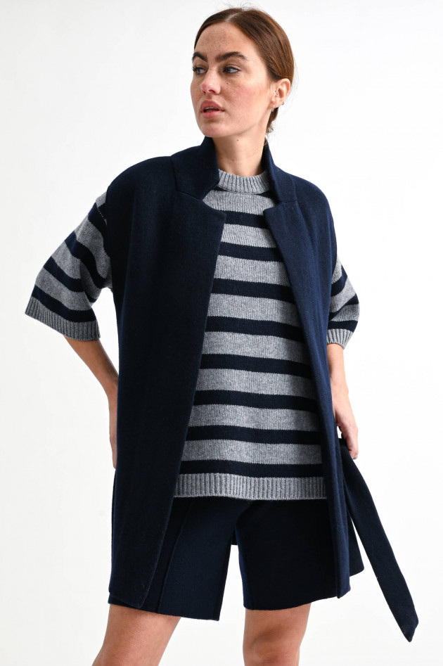 Lisa Yang Cashmere Strickweste EVIE in Navy