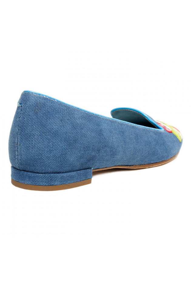 Chiara Ferragni Loafers in Blau/Bunt gemustert