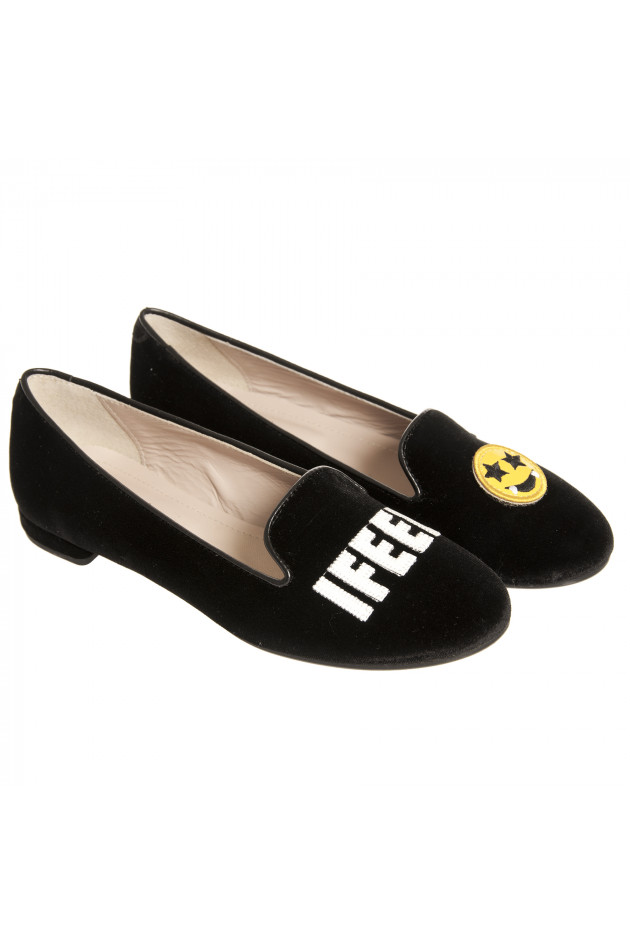 Chiara Ferragni Loafers SMILEY in Schwarz