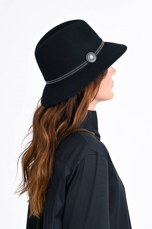 Loevenich Traveller Hut aus Wolle in Schwarz