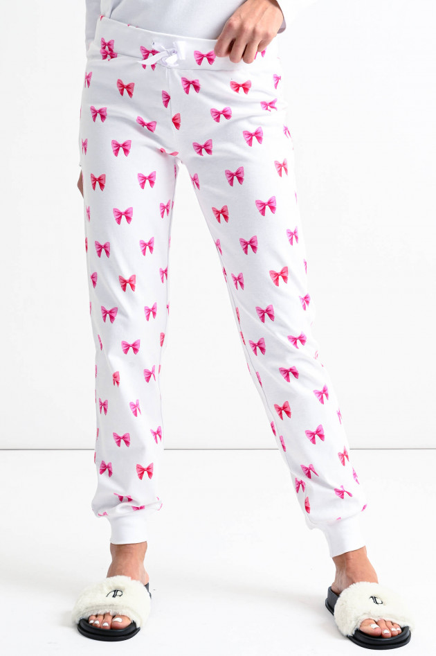 Louis & Louisa Pyjama SCHÖN VERPACKT in Weiß/Pink