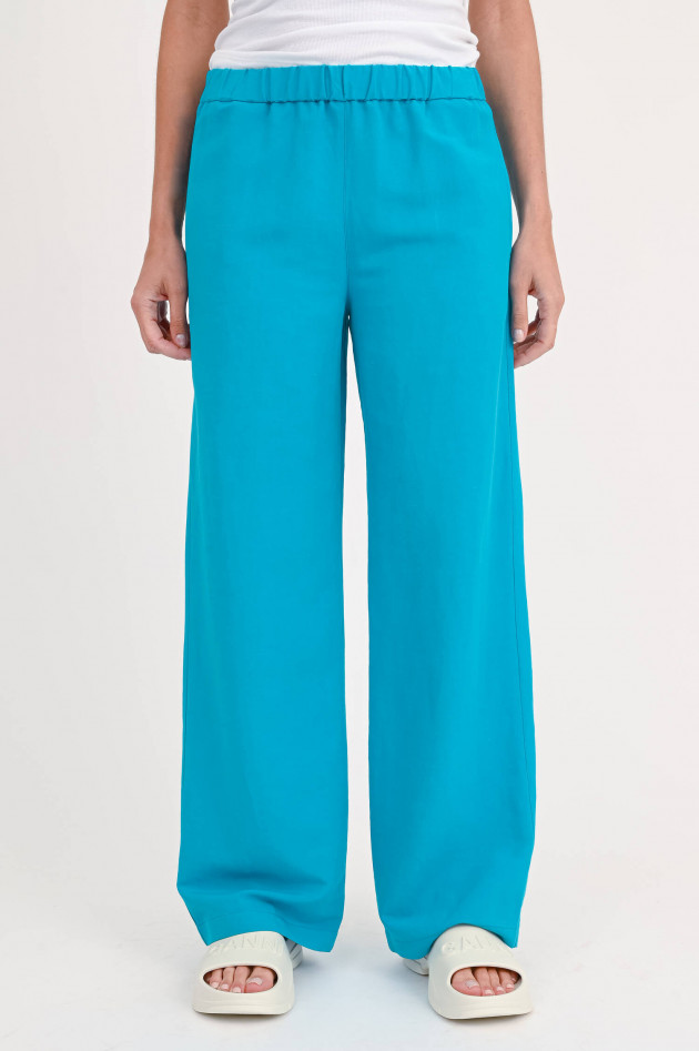 Love Birds Wide-Leg Hose in Türkis