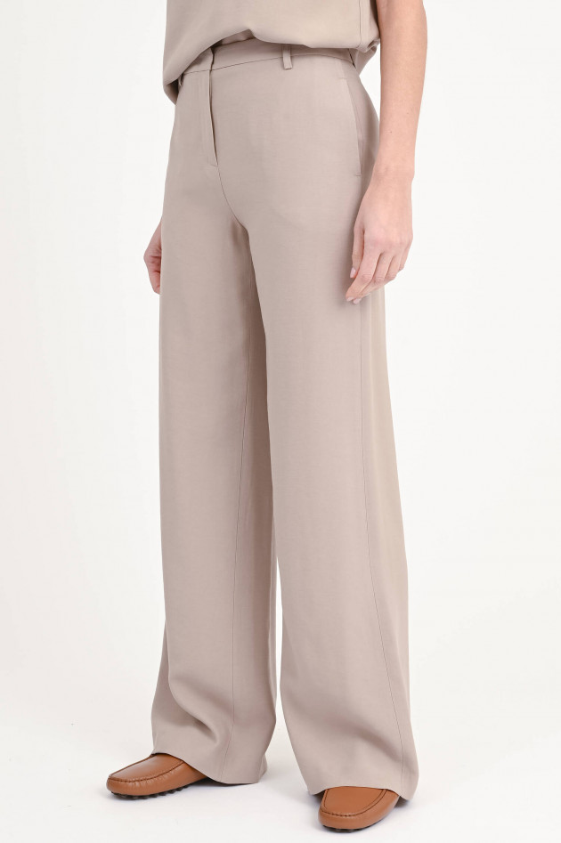 Love Birds Wide-Leg Hose aus Viskose in Taupe
