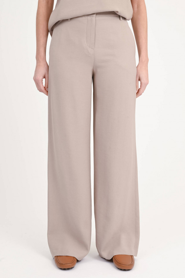 Love Birds Wide-Leg Hose aus Viskose in Taupe
