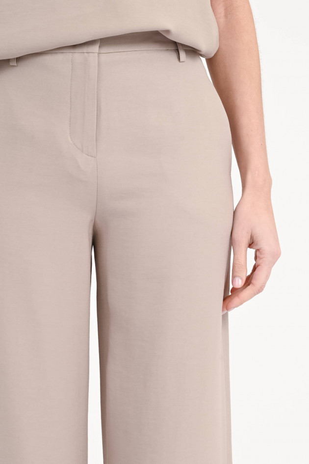 Love Birds Wide-Leg Hose aus Viskose in Taupe