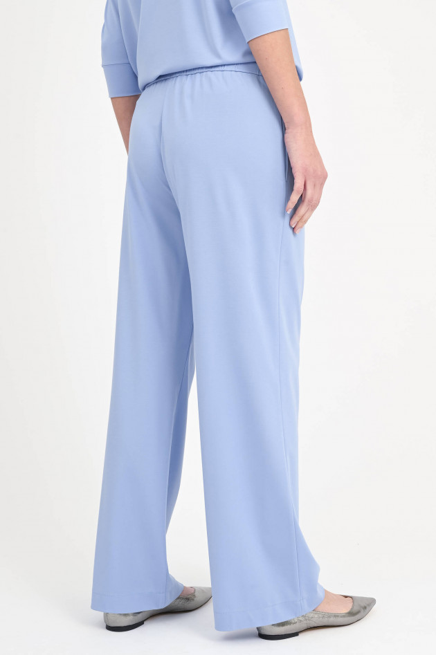 Love Birds Hose aus Viskose-Mix in Hellblau