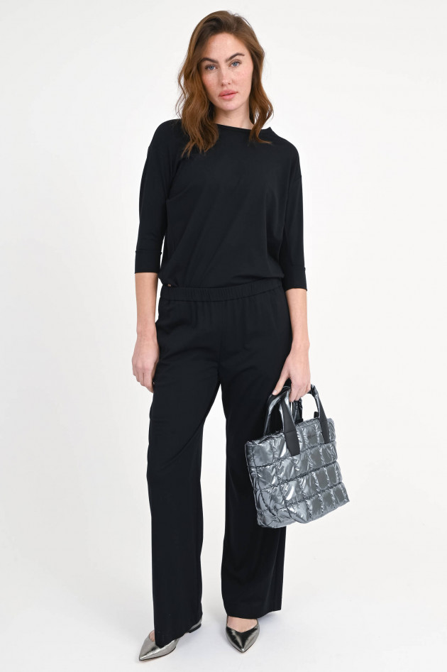 Love Birds Hose aus Viskose-Mix in Schwarz