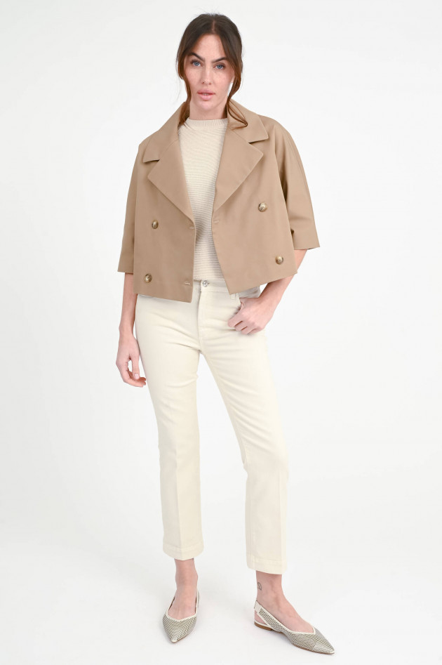 Love Birds Trenchcoat-inspirierte Jacke in Camel