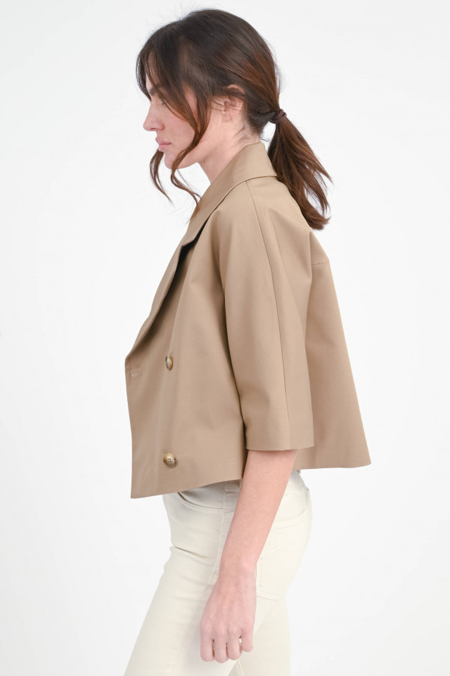 Love Birds Trenchcoat-inspirierte Jacke in Camel