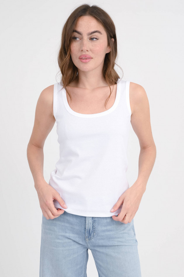 Love Birds Ripp-Tanktop in Weiß